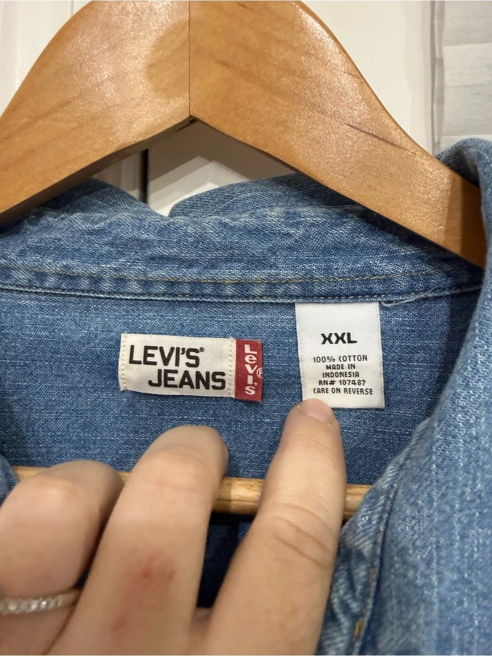 Levi's Blue Denim Shirt